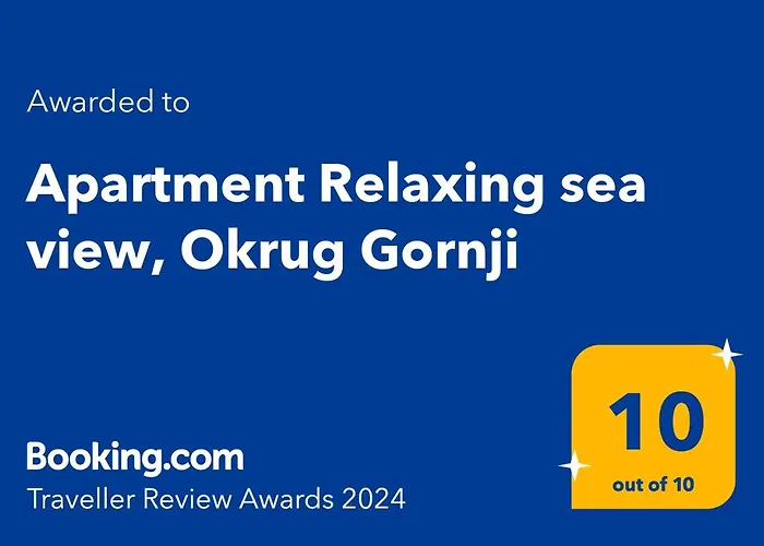 Apartment Relaxing Sea View, Okrug Gornji